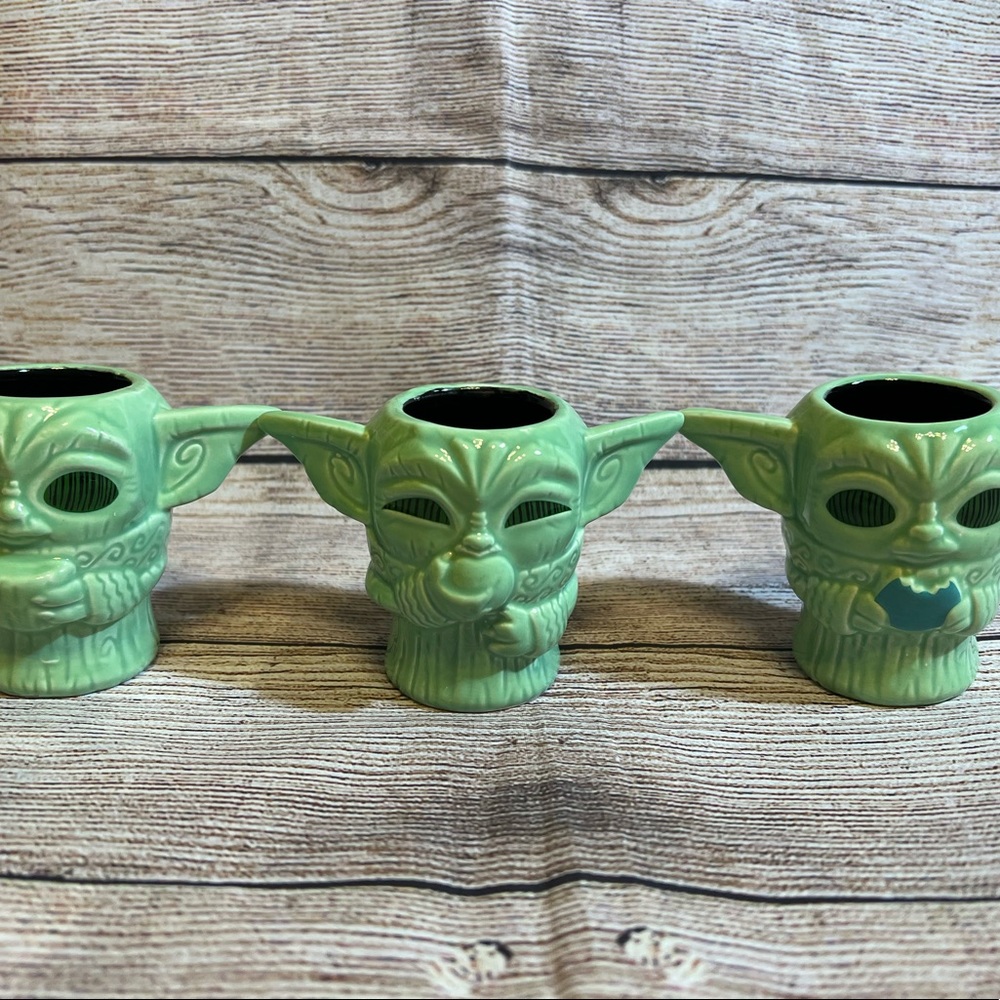 Baby yoda tiki cups